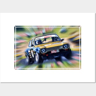 Escort on the racetrack Posters and Art